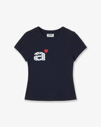 【aeae】DOT SMALL LETTER TEE - 4 colors