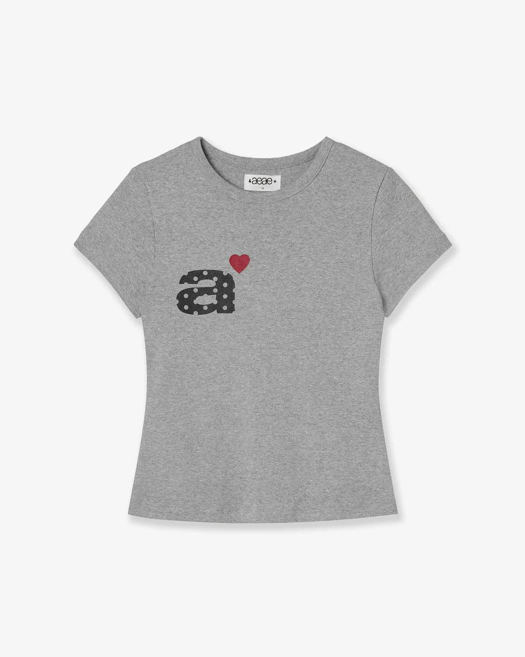 【aeae】DOT SMALL LETTER TEE - 4 colors