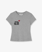 【aeae】DOT SMALL LETTER TEE - 4 colors