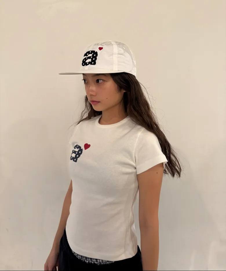 【aeae】DOT SMALL LETTER TEE - 4 colors