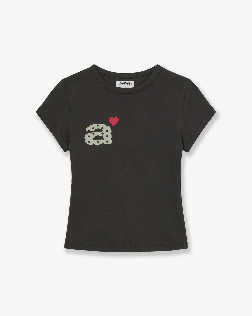 【aeae】DOT SMALL LETTER TEE - 4 colors