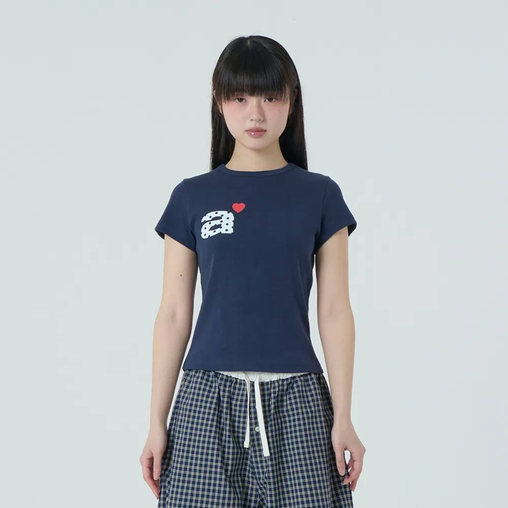 【aeae】DOT SMALL LETTER TEE - 4 colors