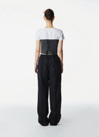 【3hreeto8ighty】Corset Layered T-Shirt
