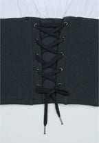 【3hreeto8ighty】Corset Layered T-Shirt