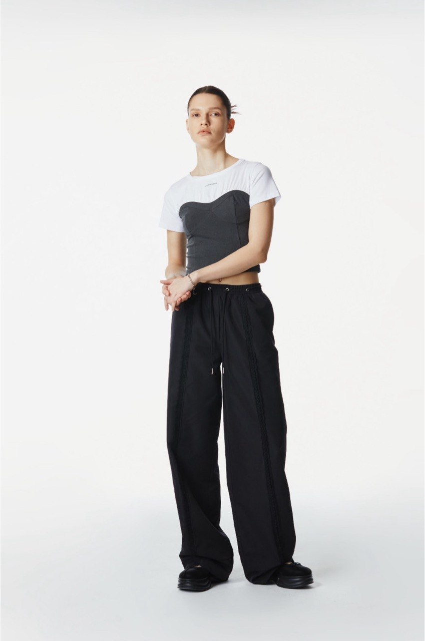 【3hreeto8ighty】Corset Layered T-Shirt