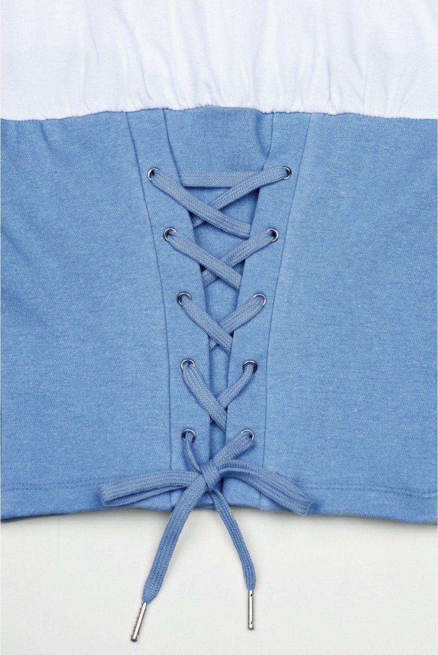 【3hreeto8ighty】Corset Layered T-Shirt