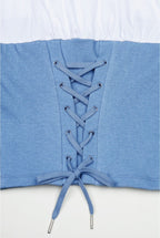 【3hreeto8ighty】Corset Layered T-Shirt