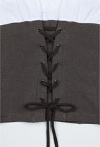 【3hreeto8ighty】Corset Layered T-Shirt