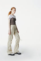 【3hreeto8ighty】Corset Layered T-Shirt
