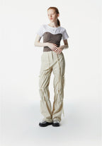 【3hreeto8ighty】Corset Layered T-Shirt