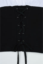 【3hreeto8ighty】Corset Layered T-Shirt