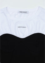 【3hreeto8ighty】Corset Layered T-Shirt