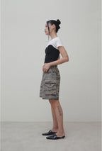 【3hreeto8ighty】Corset Layered T-Shirt