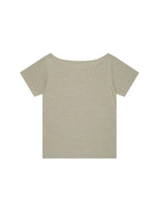 【3hreeto8ighty】OFF-SHOULDER TWIN CAT TEE - 2 colors