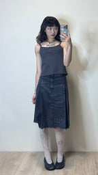 兩件式套裝（小背心＋排扣短袖） - 4 colors