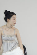 Lace Trim Sleeveless Top - 2 colors
