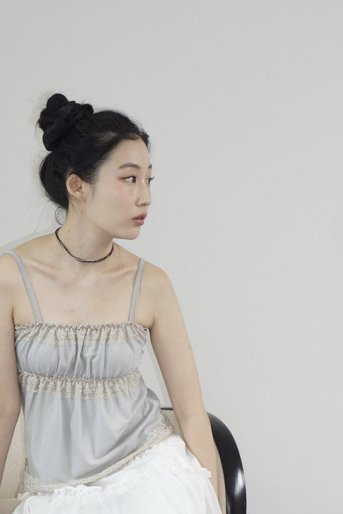 Lace Trim Sleeveless Top - 2 colors