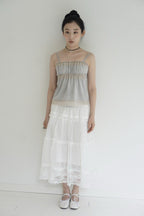 Lace Trim Sleeveless Top - 2 colors