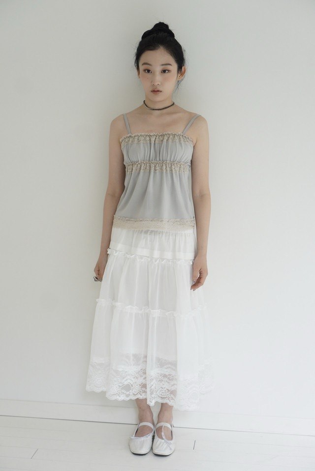 Lace Trim Sleeveless Top - 2 colors