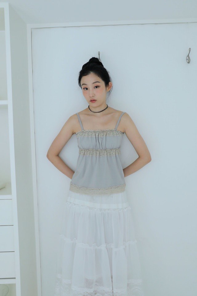 Lace Trim Sleeveless Top - 2 colors