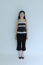 Lace Trim Sleeveless Top - 2 colors