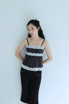 Lace Trim Sleeveless Top - 2 colors