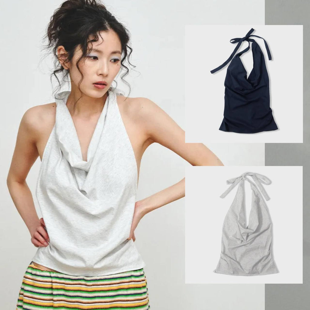 HALTER NECK SLEEVELESS - 3 colors