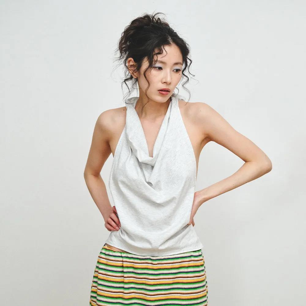 HALTER NECK SLEEVELESS - 3 colors