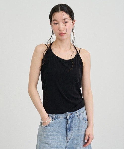 分層兩件式薄長袖＋背心 - 3 colors