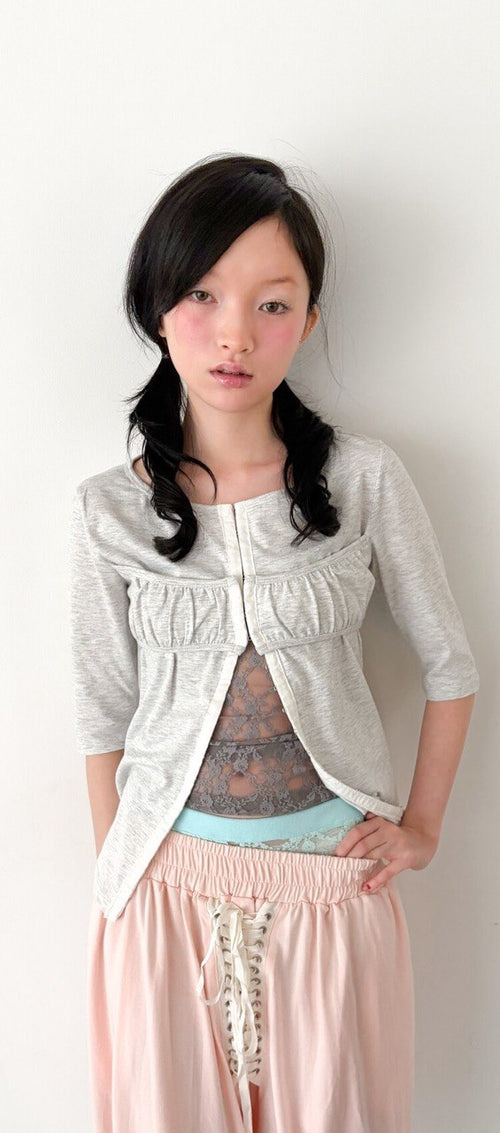【fa.er.ie】 Bralette half cardigan - 2 colors