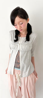 【fa.er.ie】 Bralette half cardigan - 2 colors