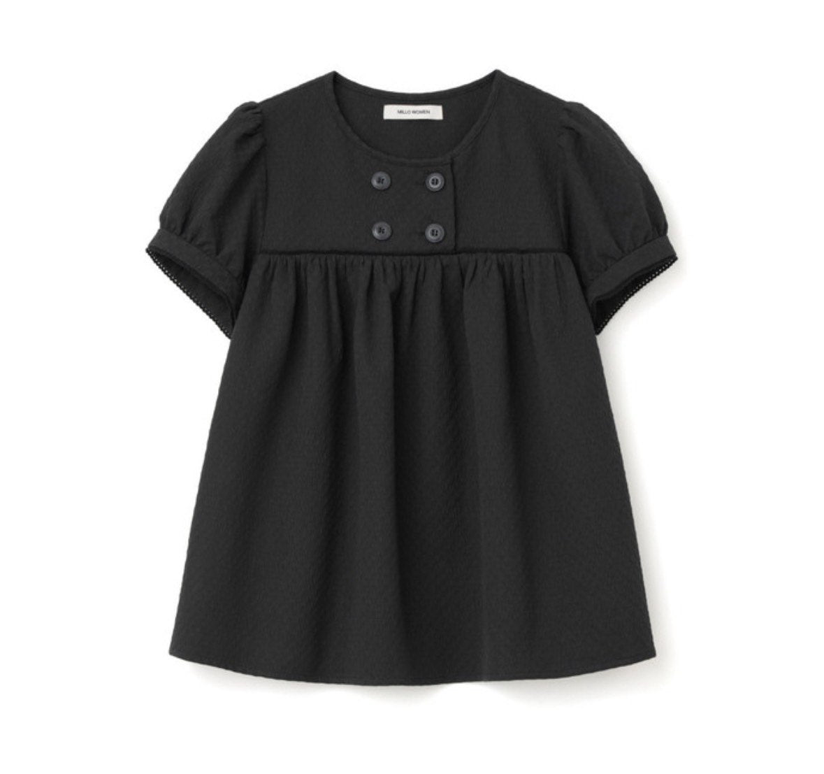【Millo Archive】Textured Puff Blouse - 2 colors