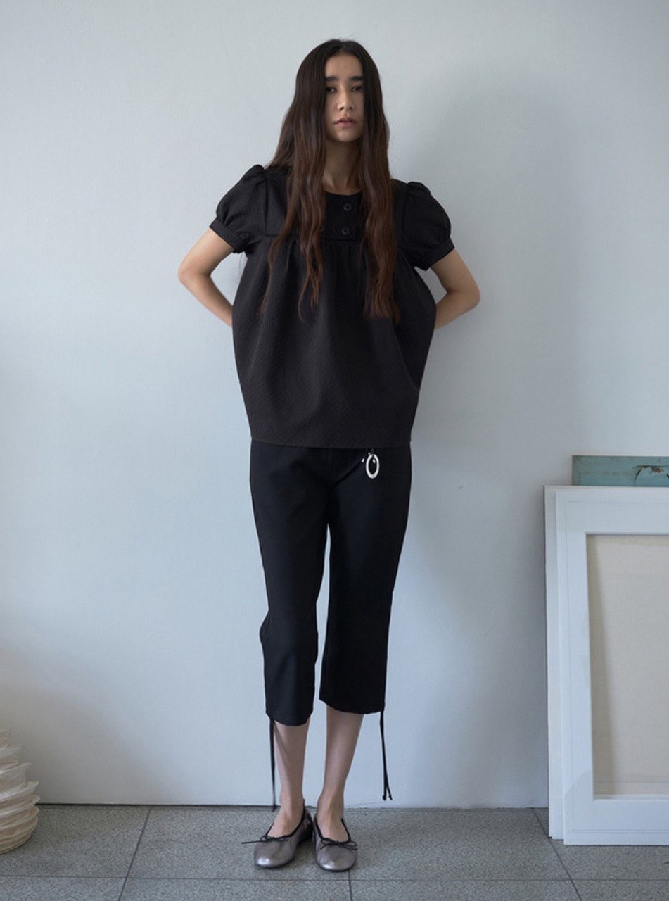 【Millo Archive】Textured Puff Blouse - 2 colors