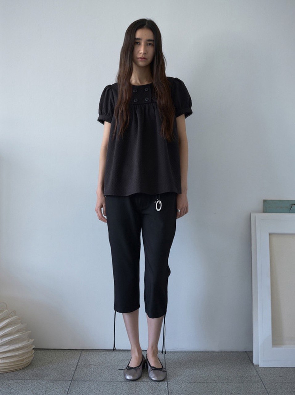 【Millo Archive】Textured Puff Blouse - 2 colors