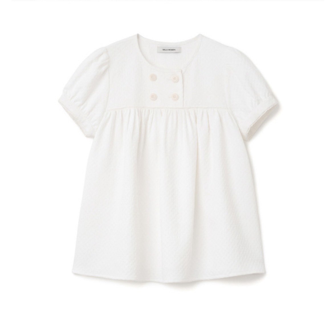【Millo Archive】Textured Puff Blouse - 2 colors