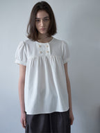【Millo Archive】Textured Puff Blouse - 2 colors