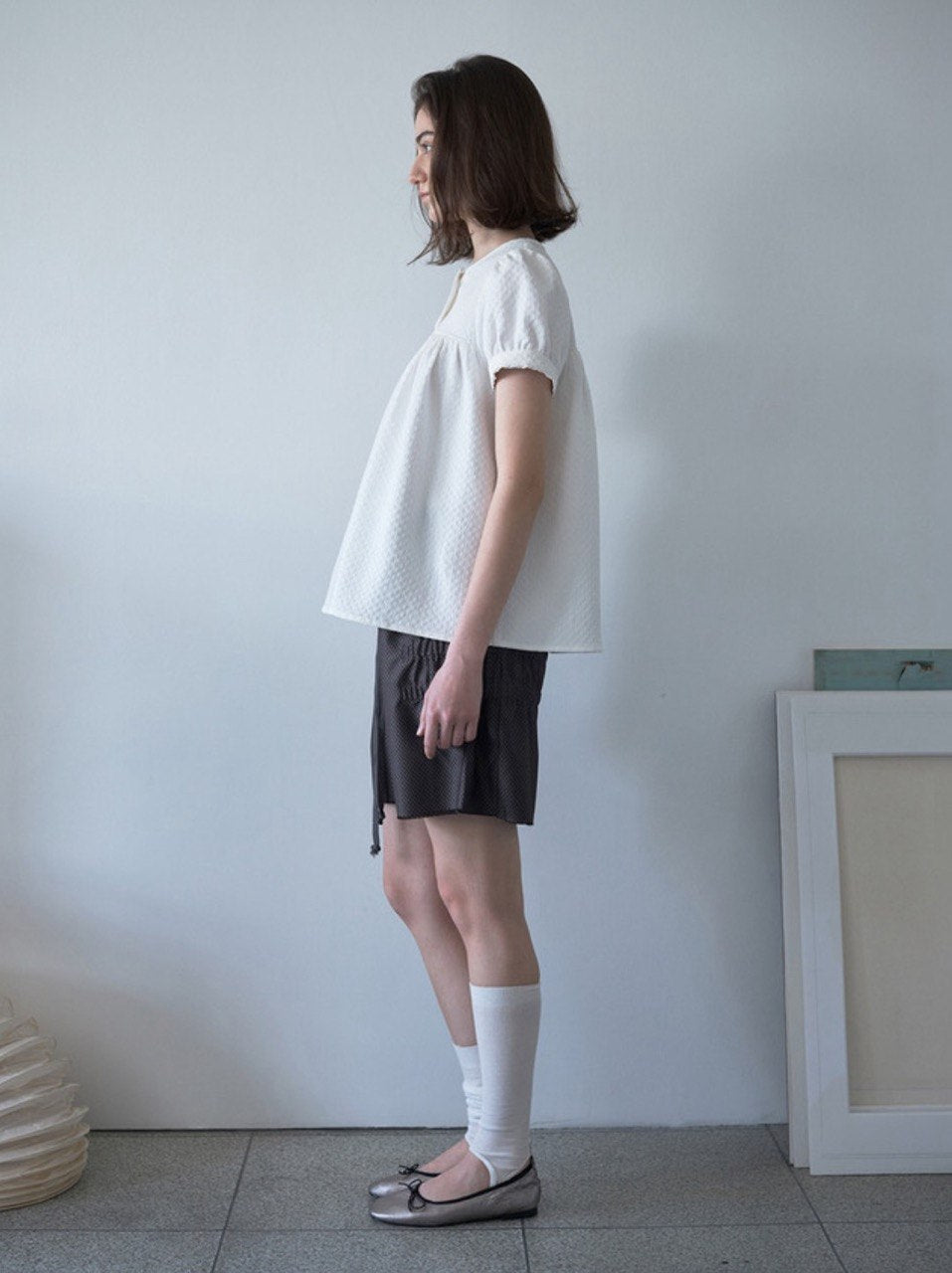 【Millo Archive】Textured Puff Blouse - 2 colors