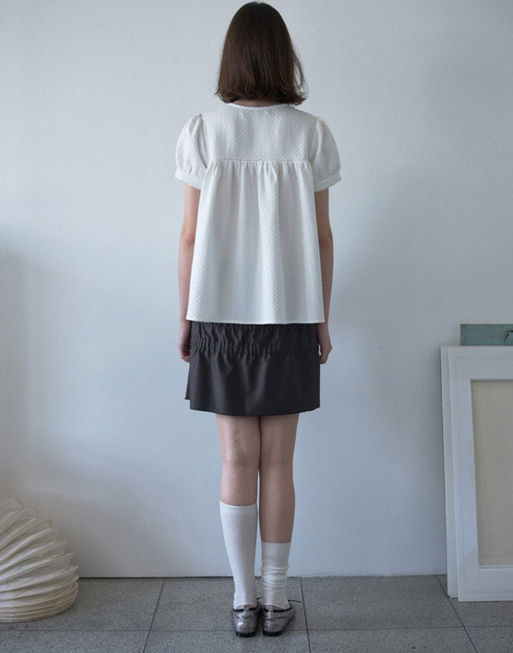 【Millo Archive】Textured Puff Blouse - 2 colors