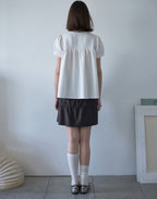 【Millo Archive】Textured Puff Blouse - 2 colors