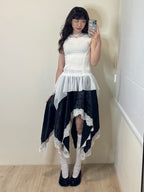 【Flare up】Layered Lace Frill Sleeveless - 3 colors