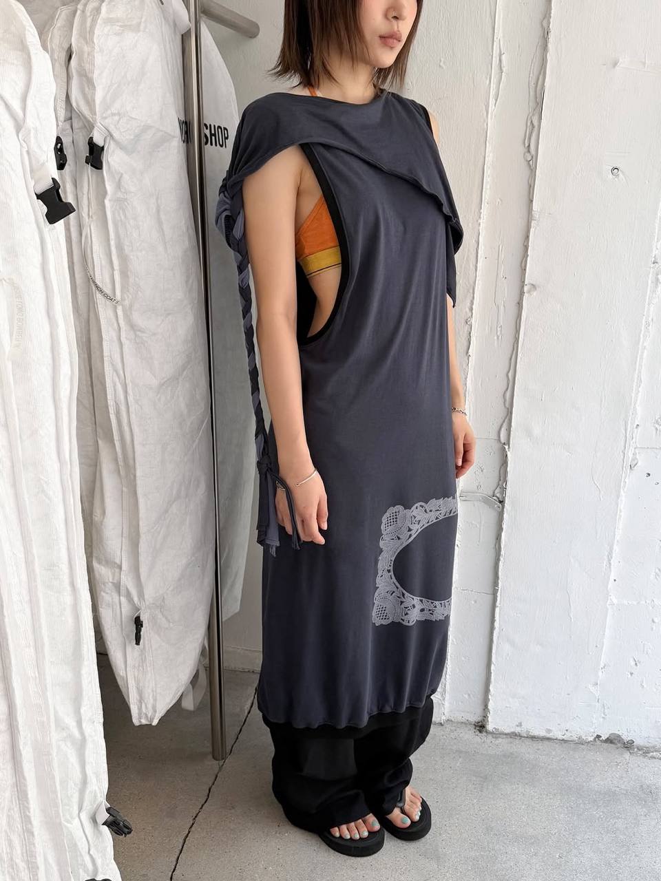 【odlyworkshop】Braided Cape Dress  - 2 colors