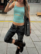 【odlyworkshop】Lace Cutout Tank  - 5 colors