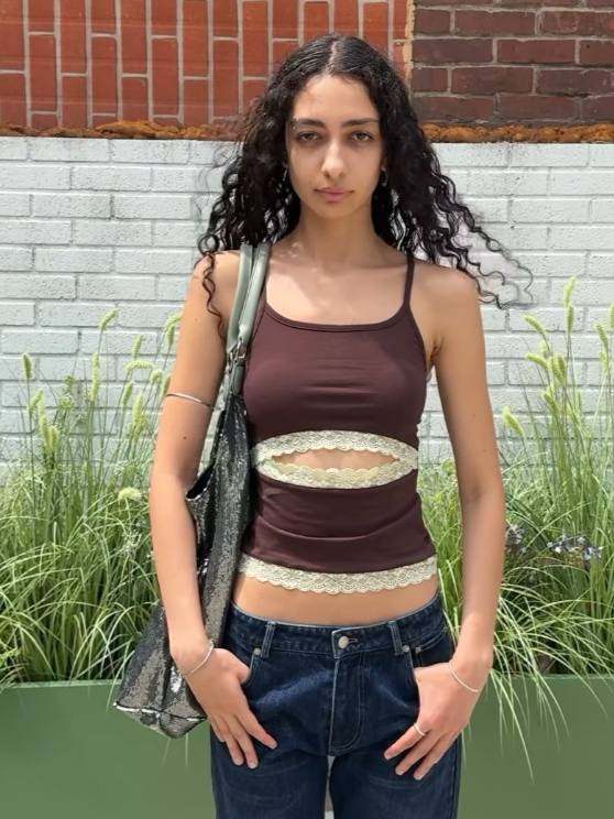 【odlyworkshop】Lace Cutout Tank  - 5 colors