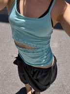 【odlyworkshop】Lace Cutout Tank  - 5 colors
