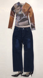 【odlyworkshop】 Away Mesh Tee - 2 colors