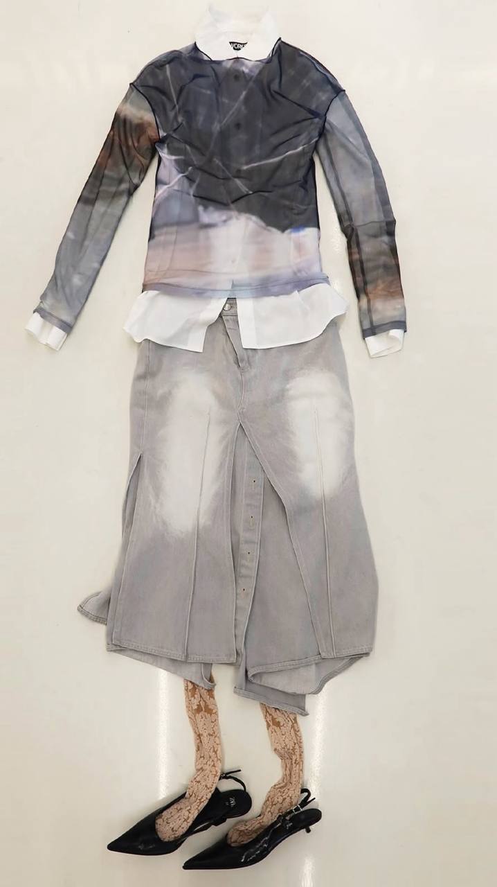 【odlyworkshop】 Away Mesh Tee - 2 colors