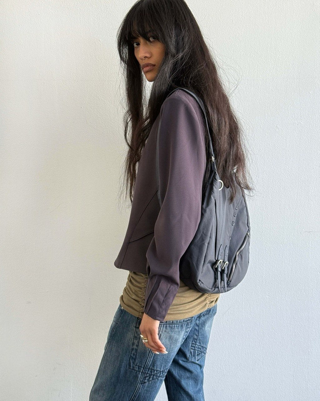 【mschf】BUCKLE STRAP NYLON RUCKSACK - 2 colors