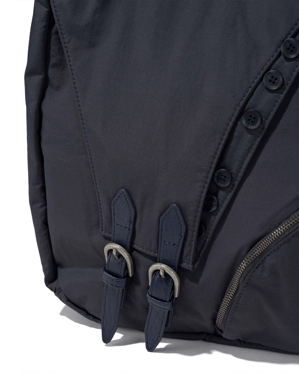 【mschf】BUCKLE STRAP NYLON RUCKSACK - 2 colors