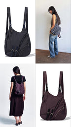 【mschf】BUCKLE STRAP NYLON RUCKSACK - 2 colors