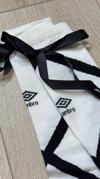 【UMBRO × Casselini】蝴蝶結綁帶長襪